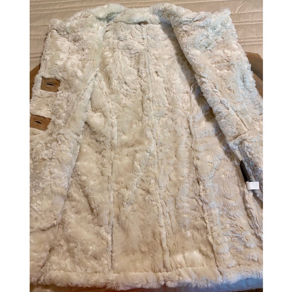 NWT Wilsons Leather Suede Faux Shearling Coat Sz L - Picture 4 of 8